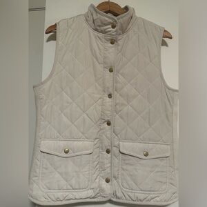 Kenar Cream Quilted Vest